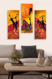 Wallity Cuadro Decorativo MDF Multicolor (3 Piezas)